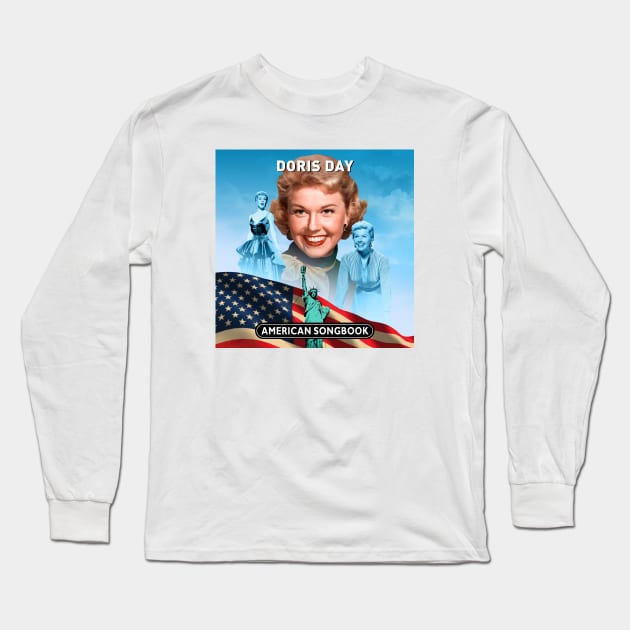 Doris Day - American Songbook Long Sleeve T-Shirt by PLAYDIGITAL2020